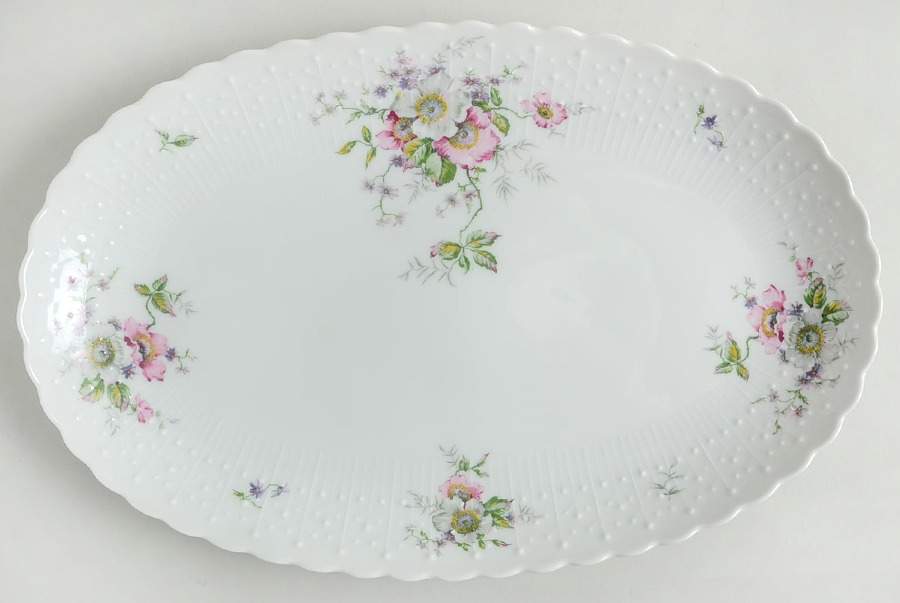 Eglantine 13" Oval Serving Platter by Georges Boyer-1