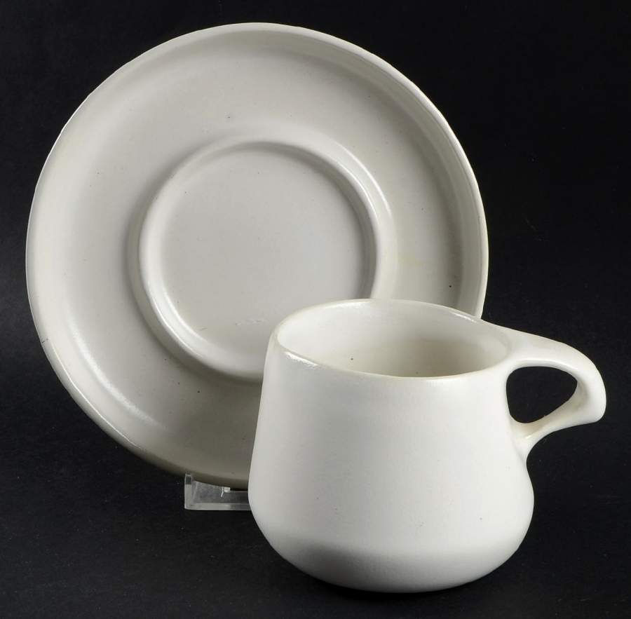 BEP1 Flat Cup & Saucer Set by Bennington Potters-1