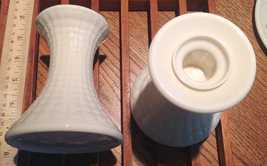 Kilkenny Single Light Candlestick by Belleek Pottery (Ireland)-1
