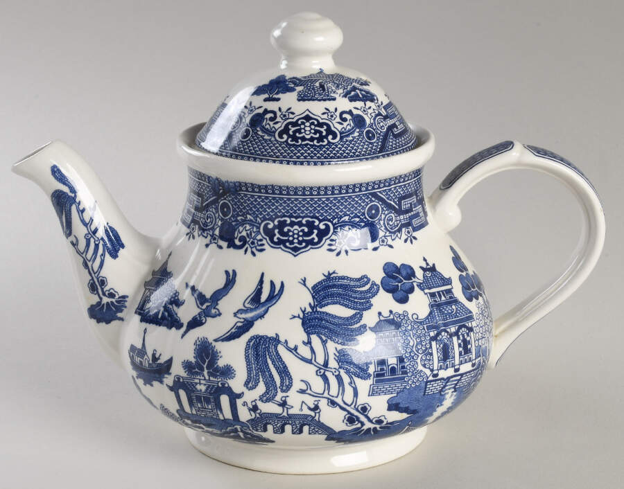 Willow Blue Teapot & Lid by Broadhurst-1