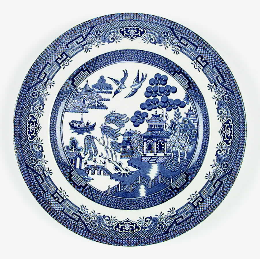 Willow Blue Dinner Plate by Broadhurst-1
