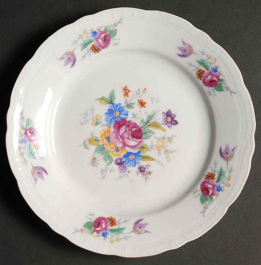European Garden Bread & Butter Plate by Bohemia Ceramic Works-1