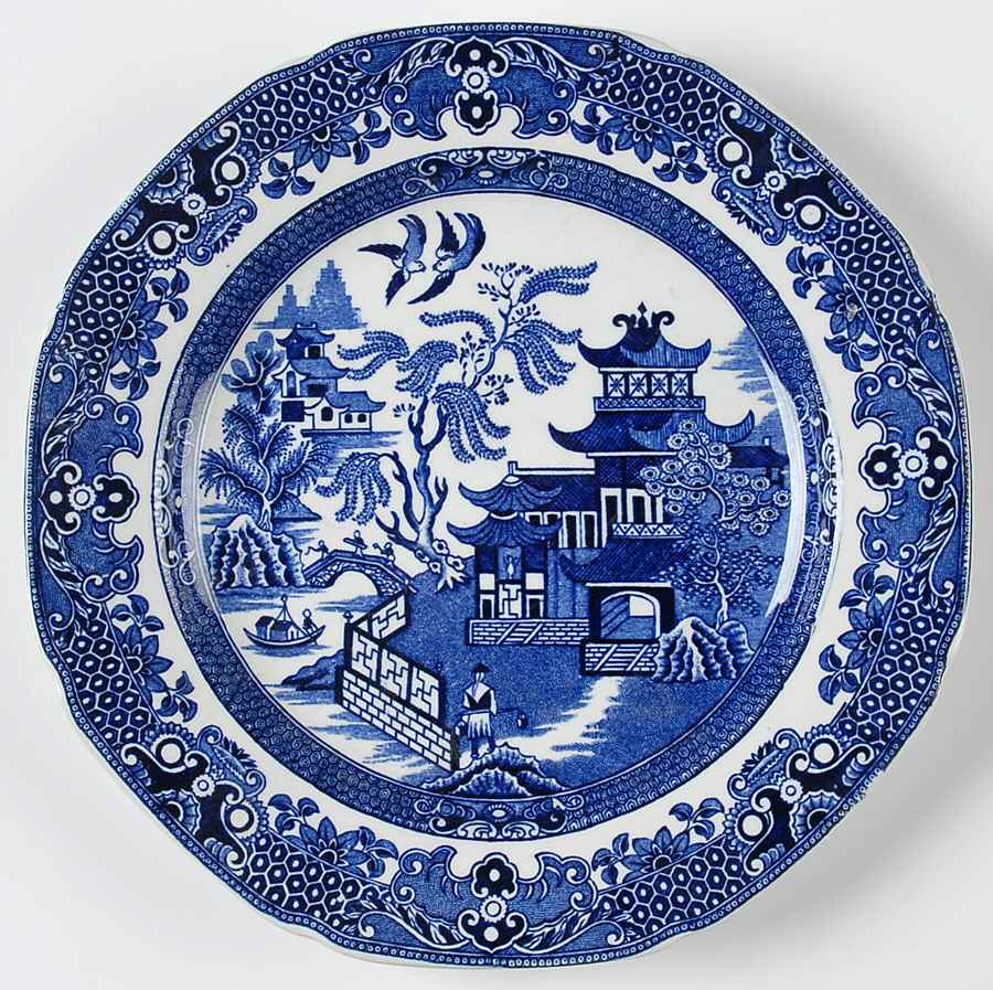 Willow Blue (No Gold Trim) Salad Plate by Burgess & Leigh-1