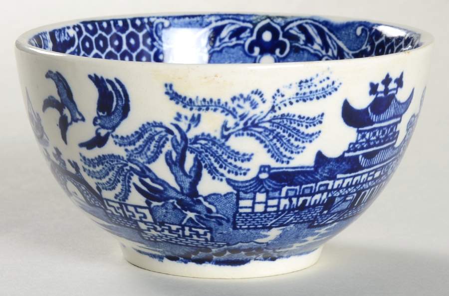 Willow Blue (No Gold Trim) Mini Open Sugar Bowl by Burgess & Leigh-1