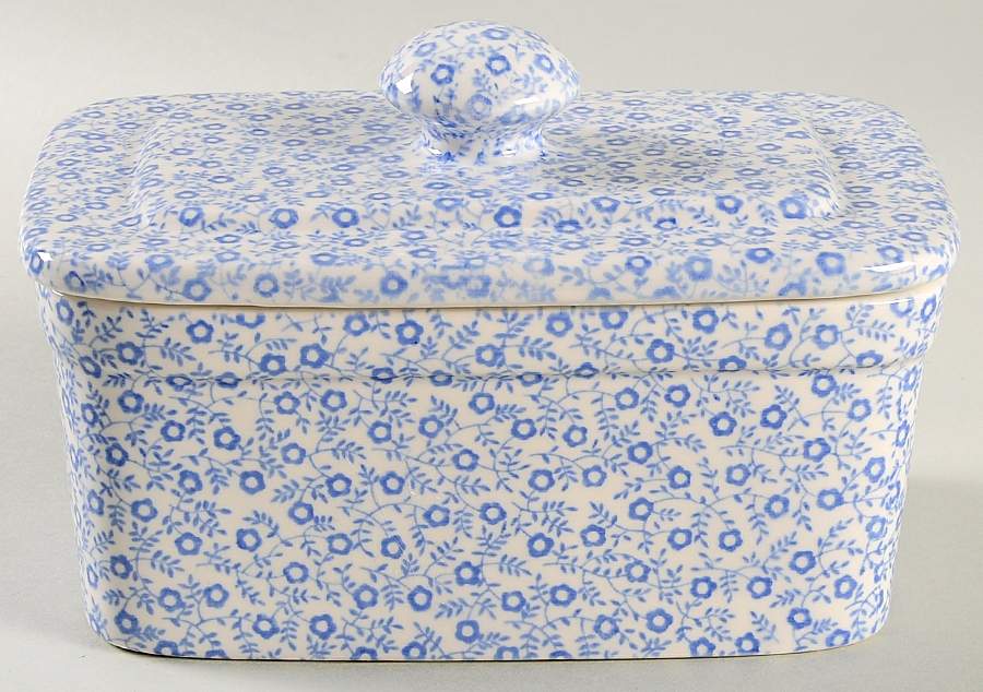 Felicity Blue Butter Box & Lid by Burgess & Leigh-1