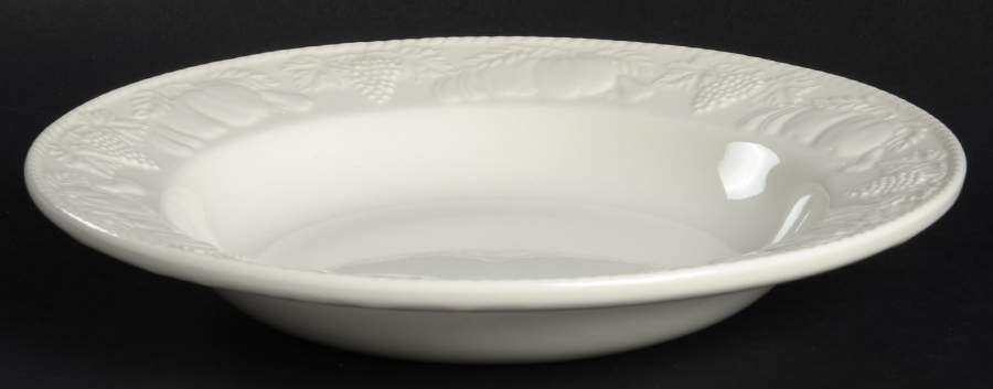 Lincoln White Large Rim Soup Bowl by Barratts-1