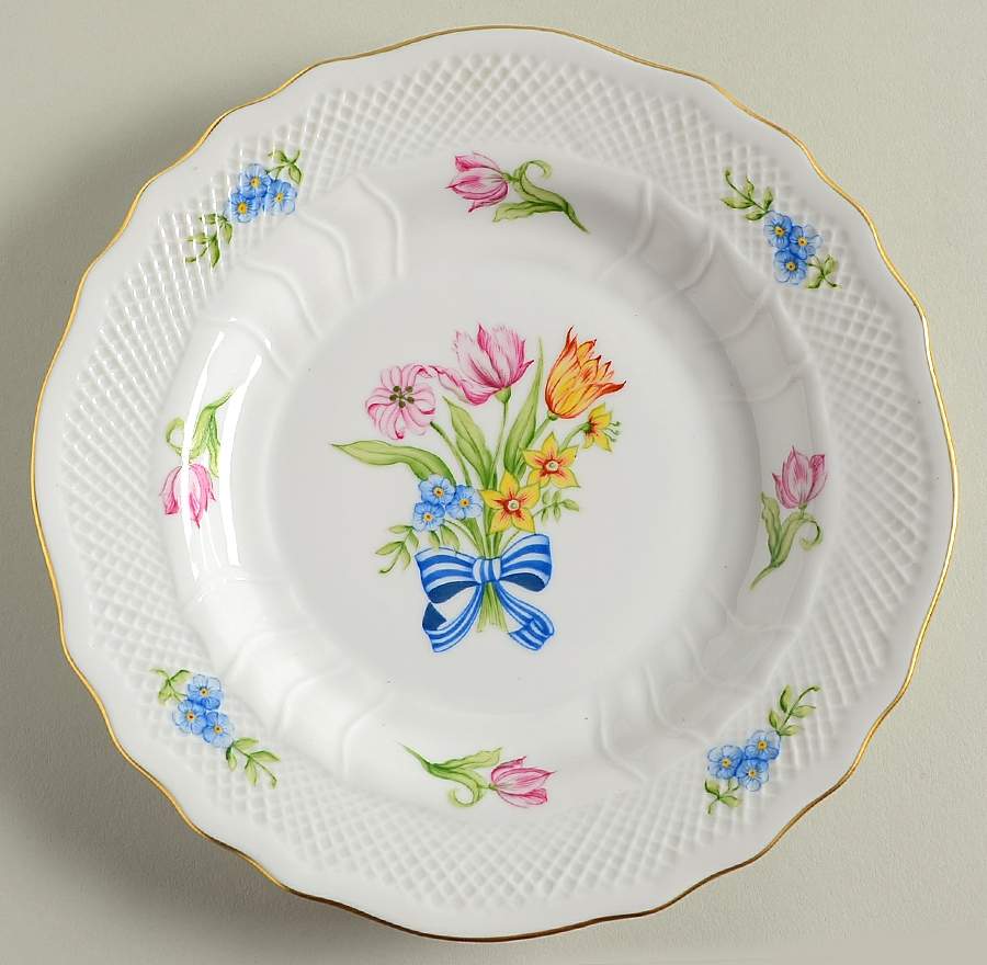 Floral Bouquet Salad Plate by Boglar-1