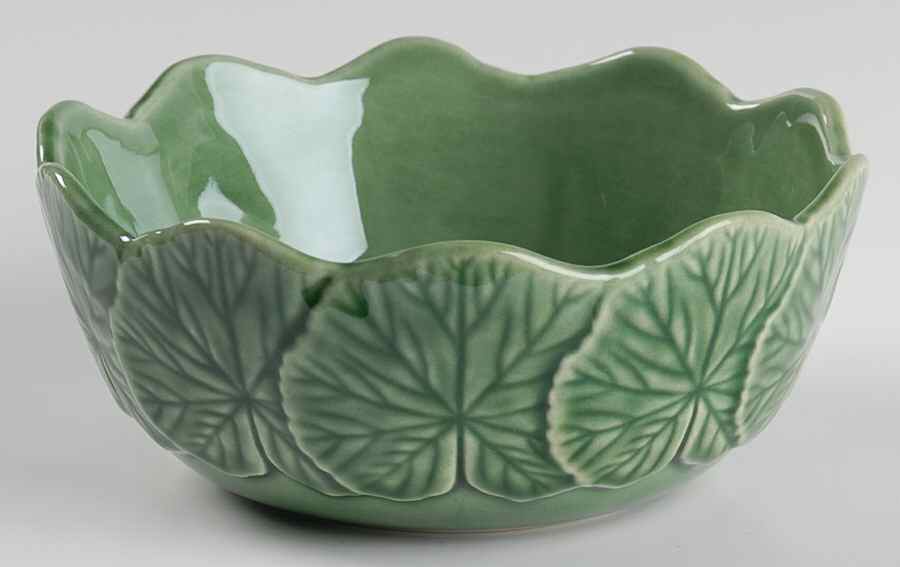 Geranium Green Coupe Cereal Bowl by Bordallo Pinheiro-1