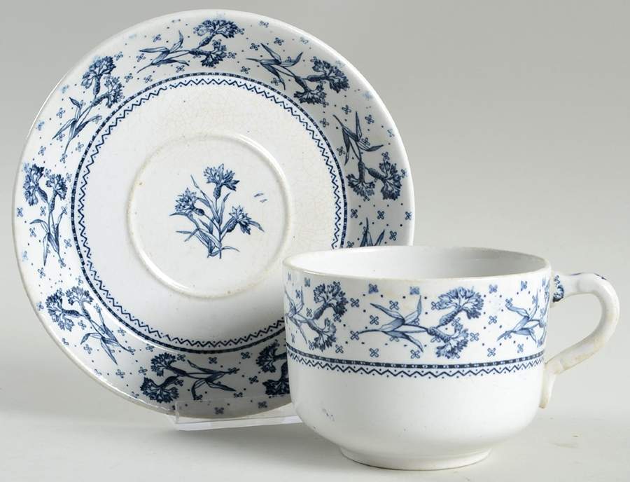 Harvard Flat Cup & Saucer Set by Brownfield-1