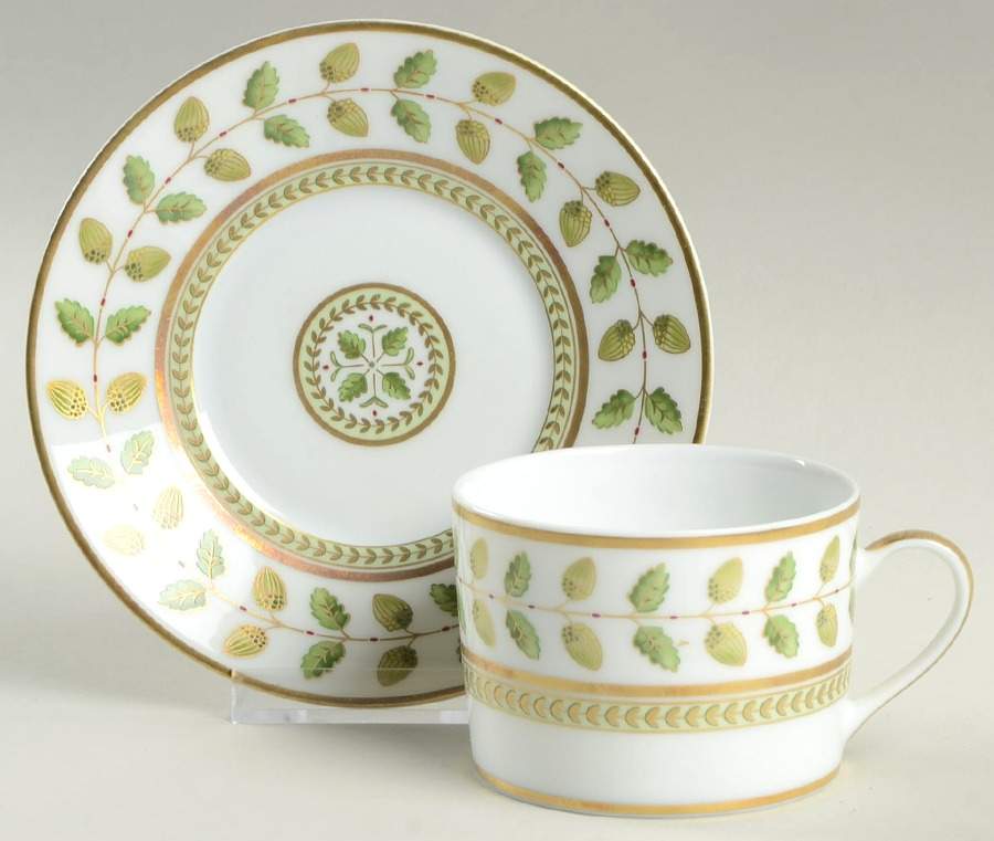 Constance Flat Cup & Saucer Set by Bernardaud-1