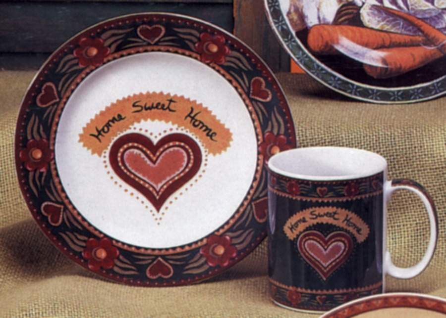 Home Sweet Home Salad Plate by Block-1