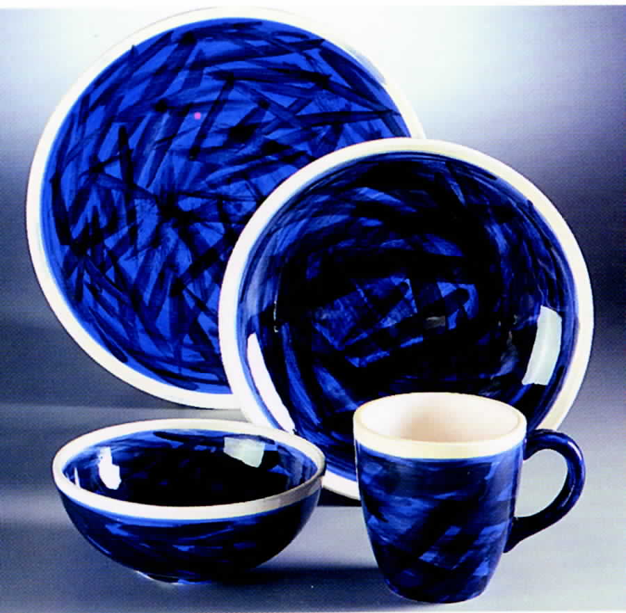 Chaos Blue Dinner Plate by Block-1