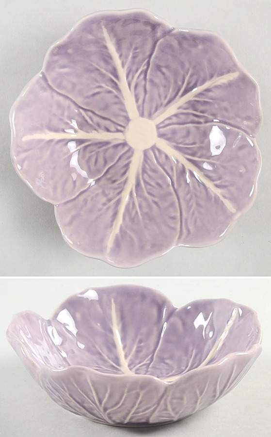Cabbage Lavender Fruit/Dessert (Sauce) Bowl by Bordallo Pinheiro-1