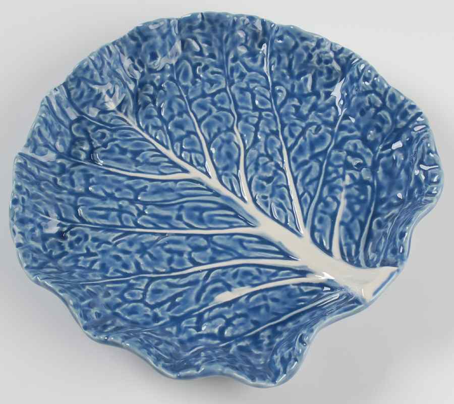 Cabbage Blue Salad Plate by Bordallo Pinheiro-1