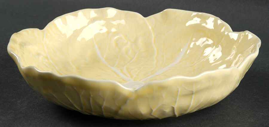 Cabbage Yellow Coupe Soup Bowl by Bordallo Pinheiro-1