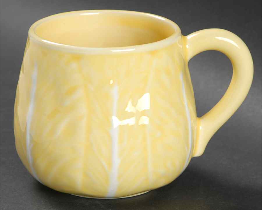 Cabbage Yellow Mug by Bordallo Pinheiro-1