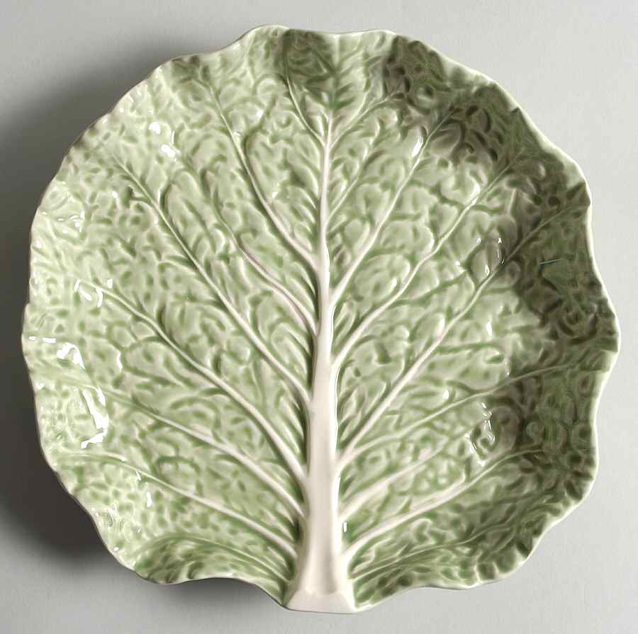 Cabbage Light Green Salad Plate by Bordallo Pinheiro-1