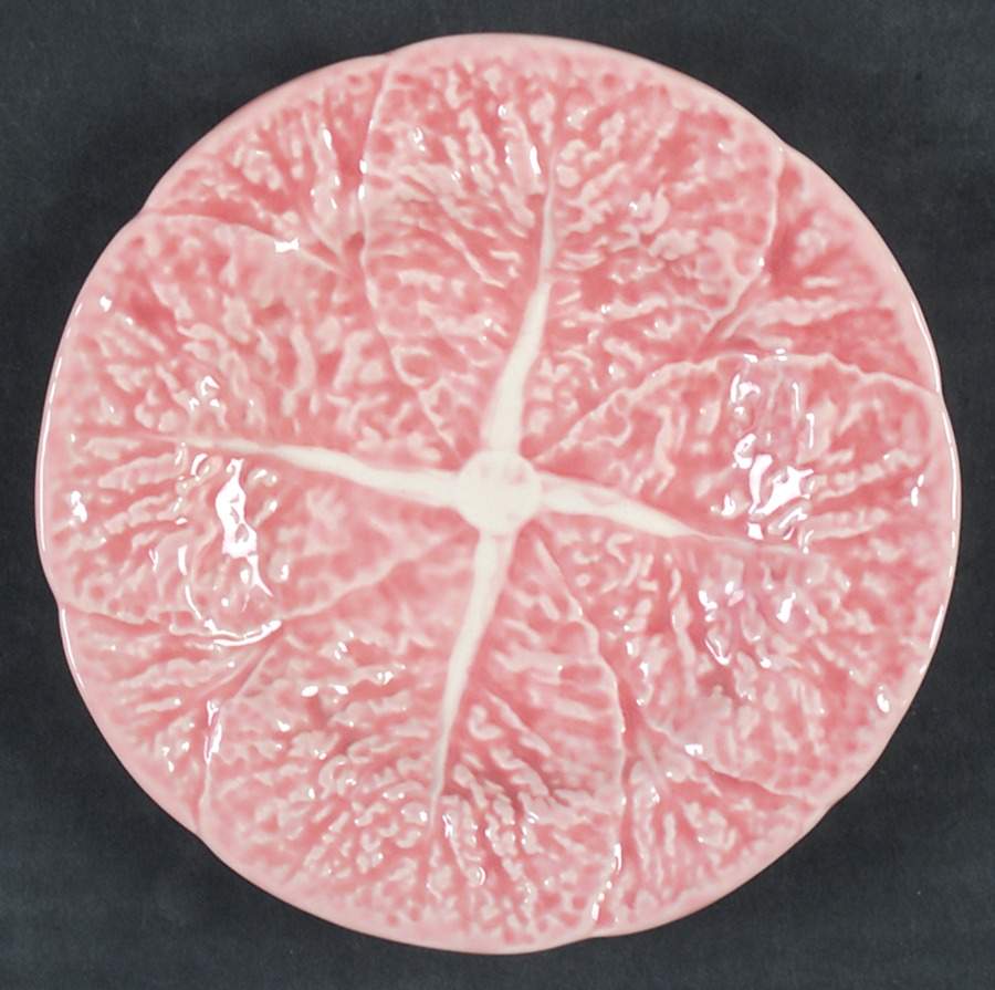 Cabbage Pink Bread & Butter Plate by Bordallo Pinheiro-1