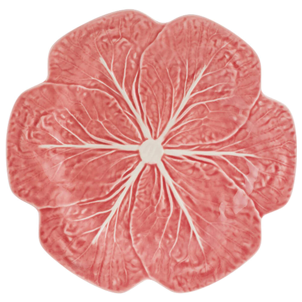 Cabbage Pink Dinner Plate by Bordallo Pinheiro-1