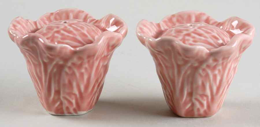 Cabbage Pink Salt & Pepper Set by Bordallo Pinheiro-1