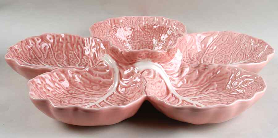 Cabbage Pink 6-Part Relish by Bordallo Pinheiro-1
