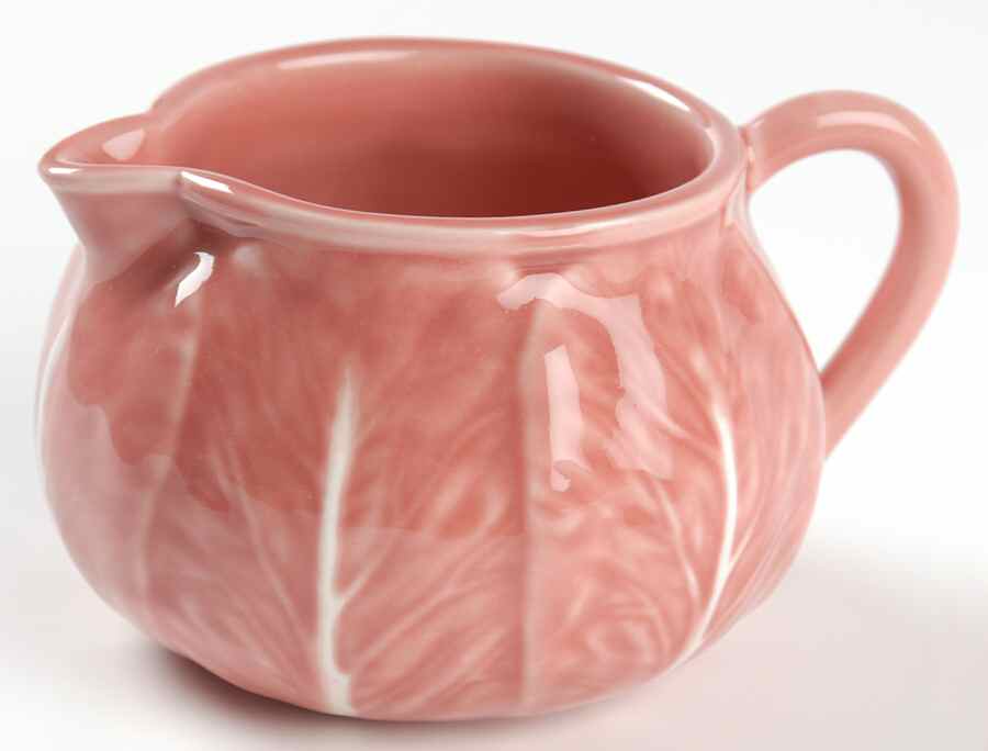 Cabbage Pink Creamer by Bordallo Pinheiro-1