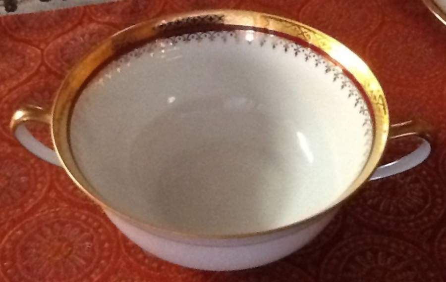 Versailles Flat Cream Soup Bowl & Saucer Set by Georges Boyer-1