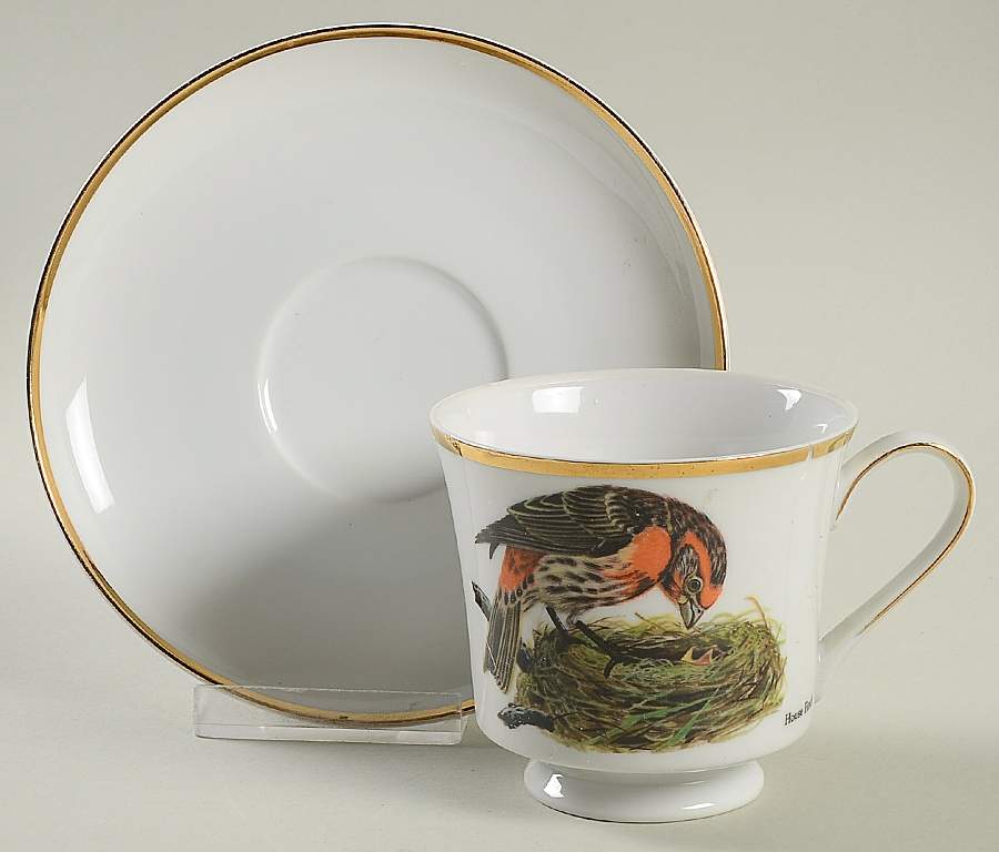 Cardinal Footed Cup & Saucer Set by Berkeley House-1