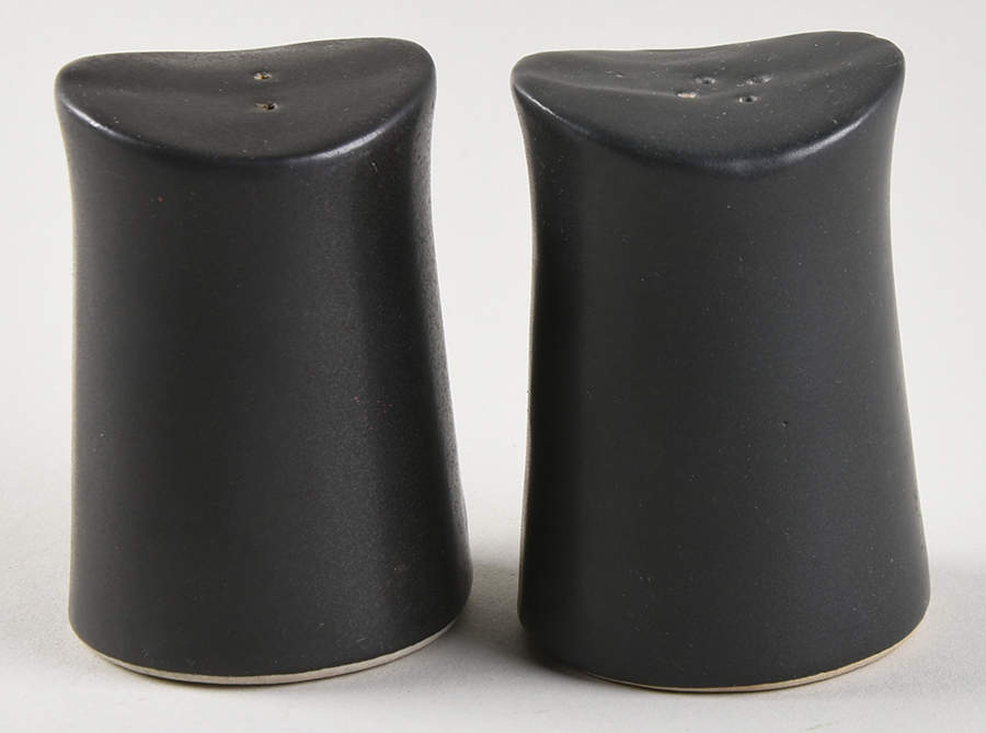 Black Velvet Salt & Pepper Set by Bennington Potters-1
