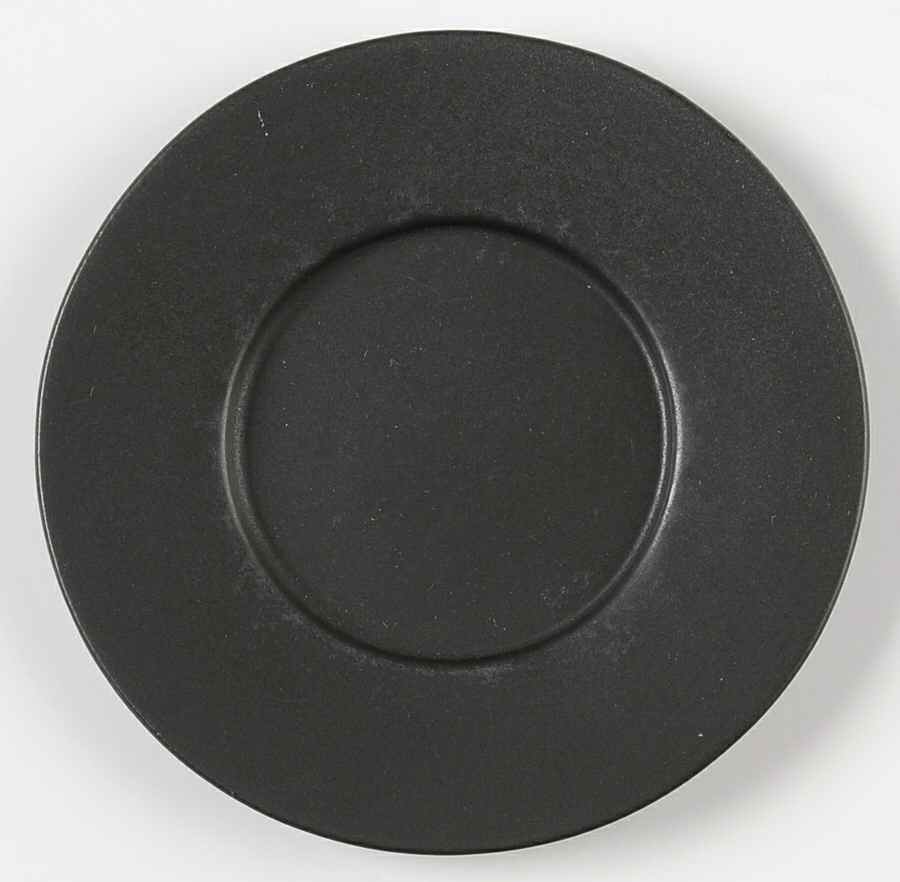 Black Velvet Saucer for Flat Cup by Bennington Potters-1
