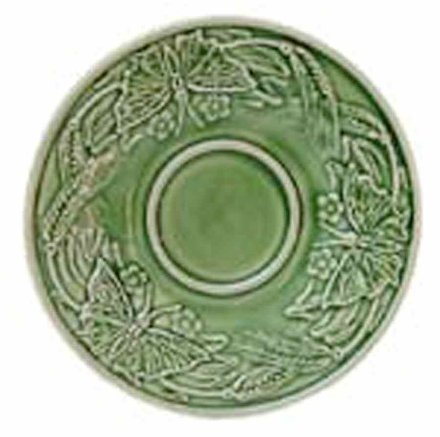 Papillon Ivy Green Saucer by Bordallo Pinheiro-1