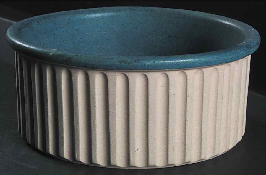 Blue 8" Souffle by Bennington Potters-1
