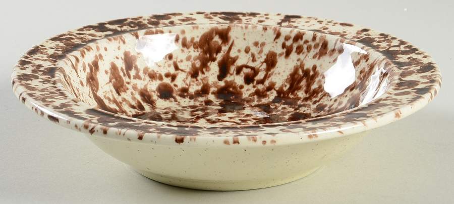 Agate Brown Rim Cereal Bowl by Bennington Potters-1