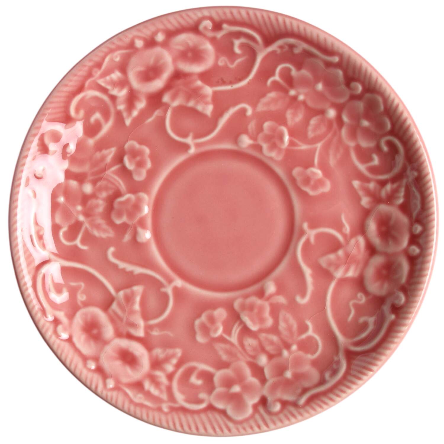 Ingrid Pink Saucer by Bordallo Pinheiro-1
