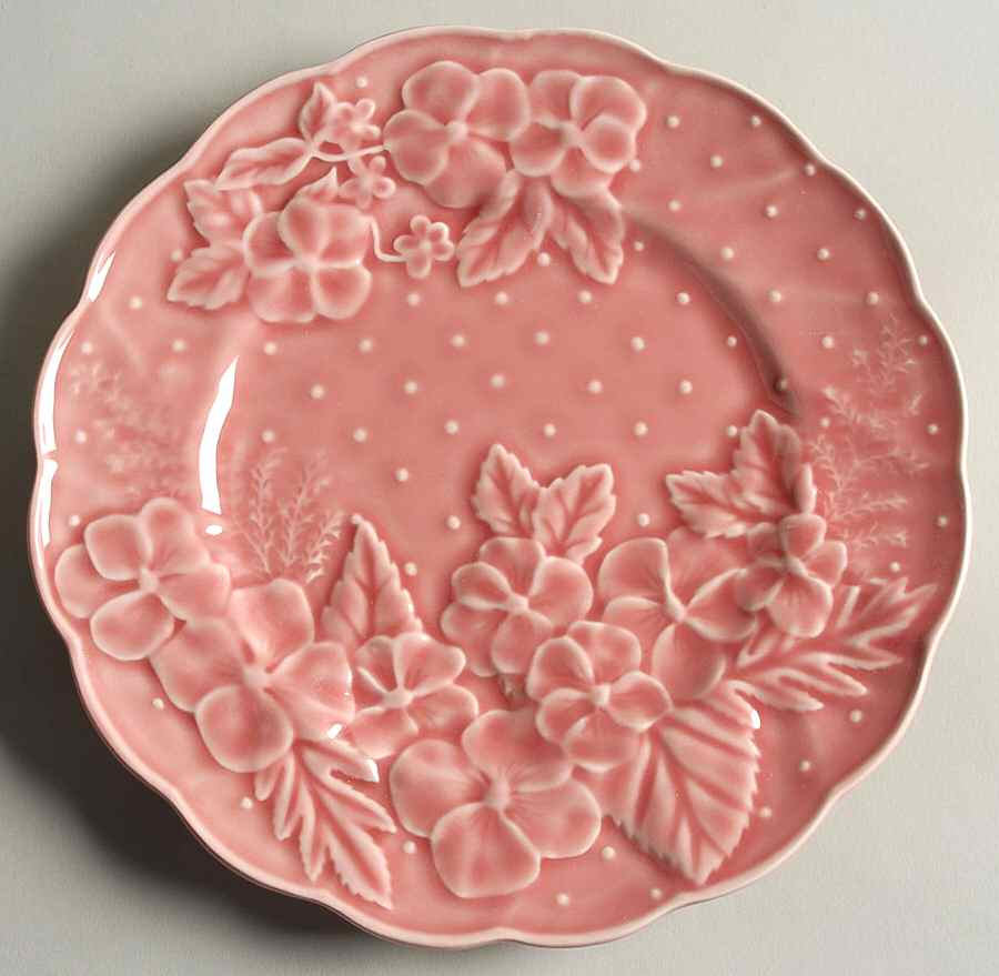 Ingrid Pink Salad Plate by Bordallo Pinheiro-1