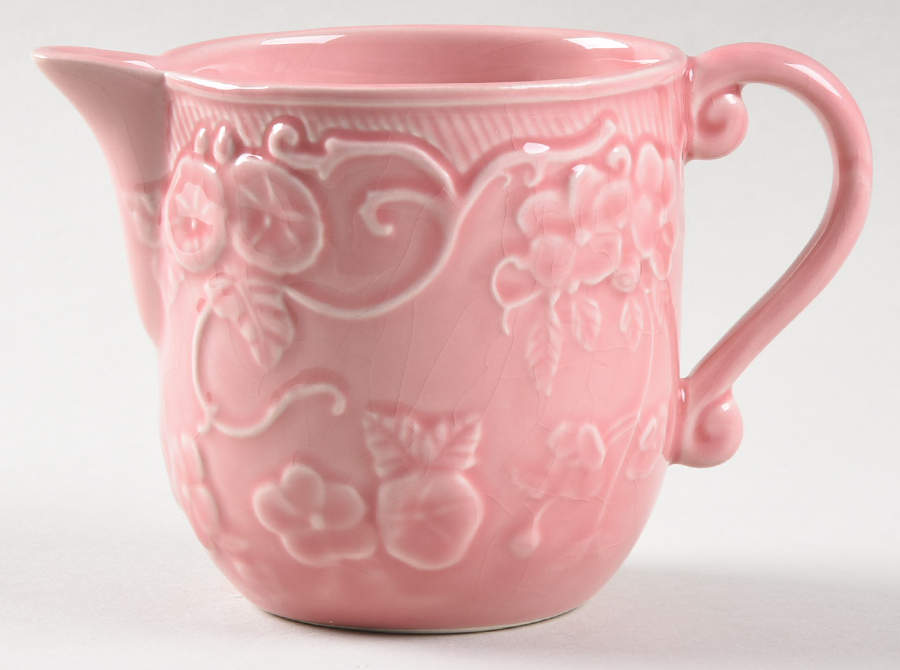 Flowers Pink Creamer by Bordallo Pinheiro-1