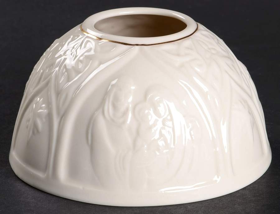 Shamrock Lithophane Candle Votive Globe by Belleek Pottery (Ireland)-1