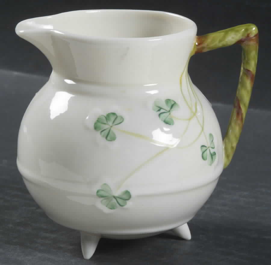 Shamrock Creamer by Belleek Pottery (Ireland)-1