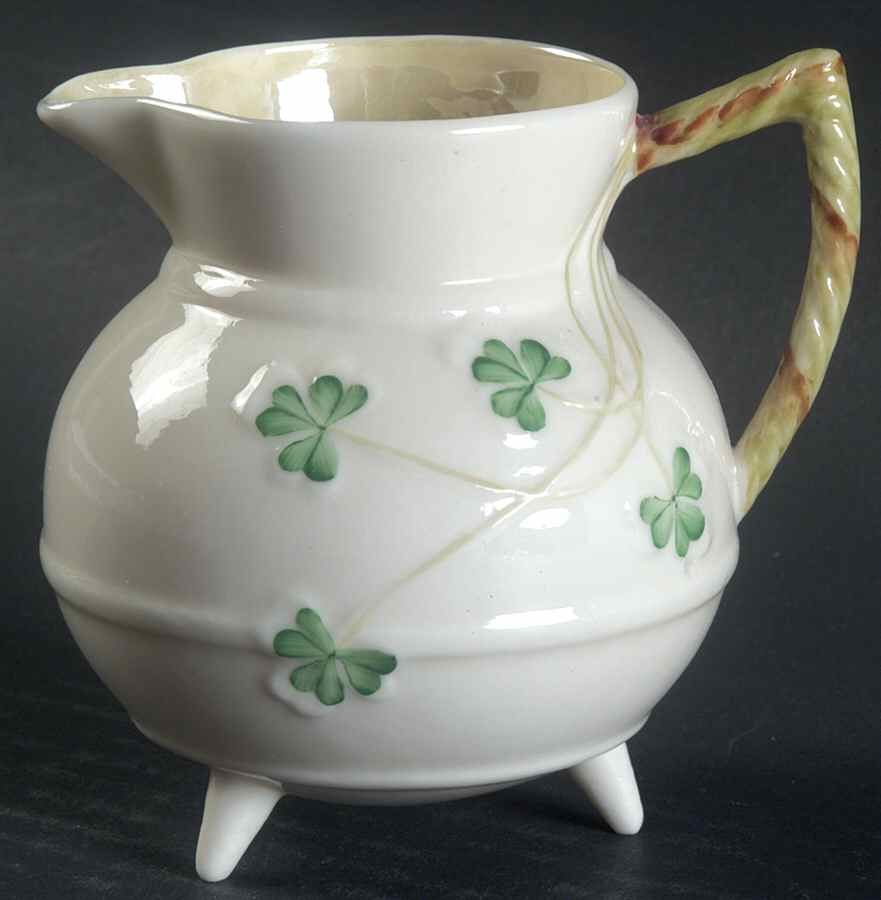 Shamrock Creamer by Belleek Pottery (Ireland)-1