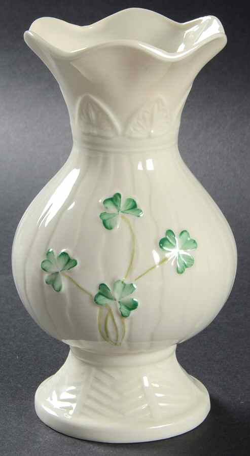 Shamrock 6" Connemara Vase by Belleek Pottery (Ireland)-1