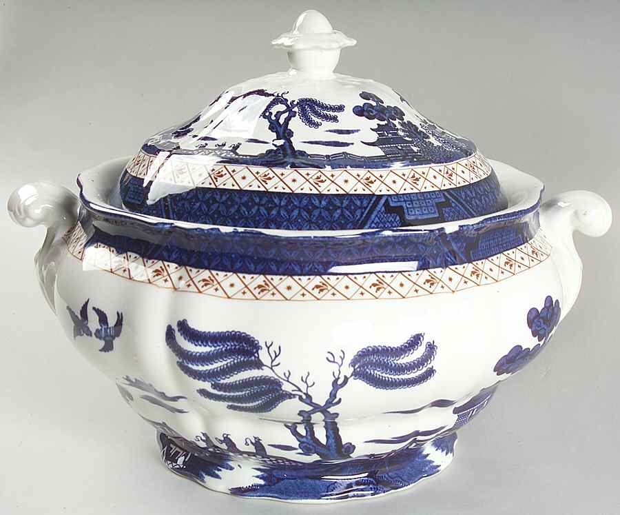 Real Old Willow (No Trim) Tureen &  Lid by Booths-1