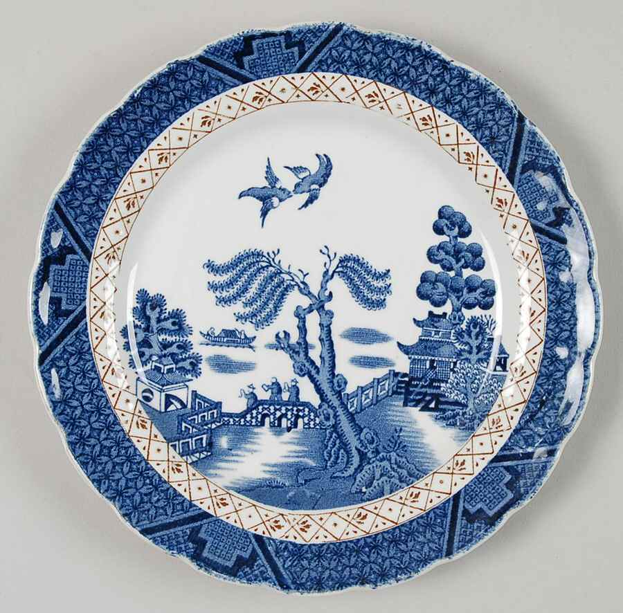Real Old Willow (No Trim) Dessert/Pie Plate by Booths-1