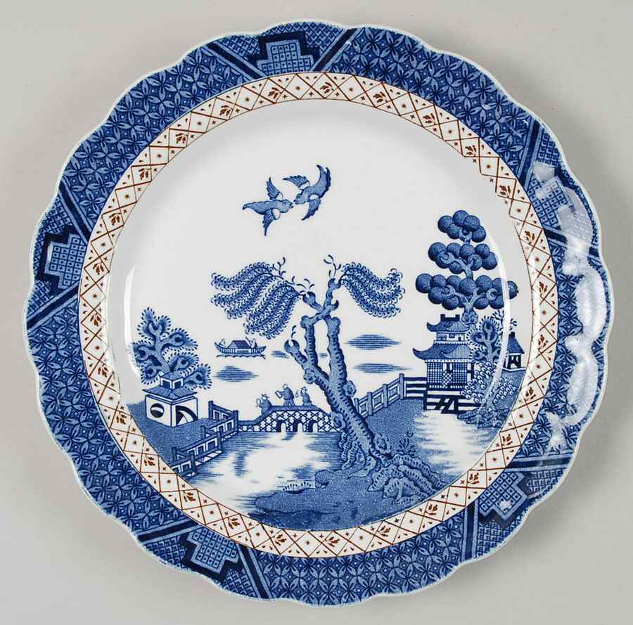 Real Old Willow (No Trim) Salad Plate by Booths-1