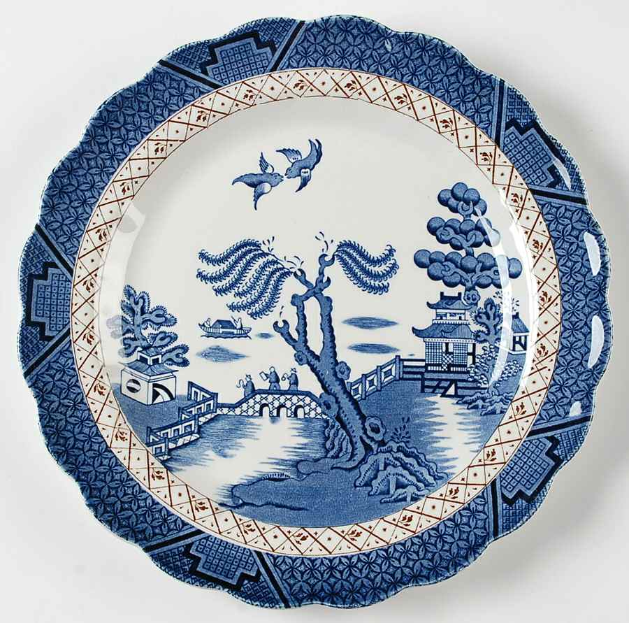 Real Old Willow (No Trim) Dinner Plate by Booths-1