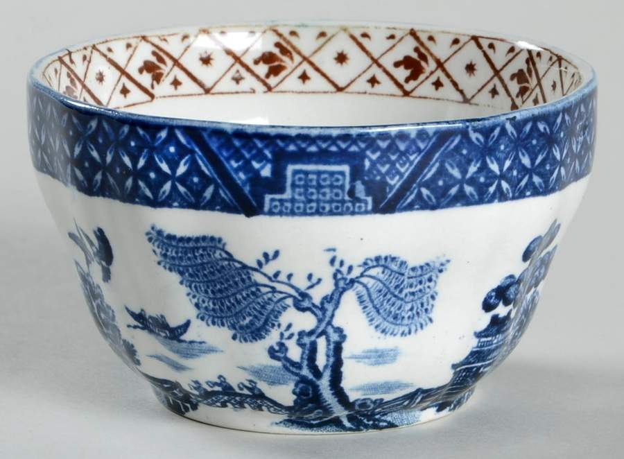 Real Old Willow (No Trim) Mini Open Sugar Bowl by Booths-1