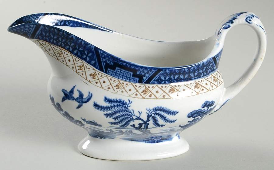 Real Old Willow (No Trim) Gravy Boat by Booths-1