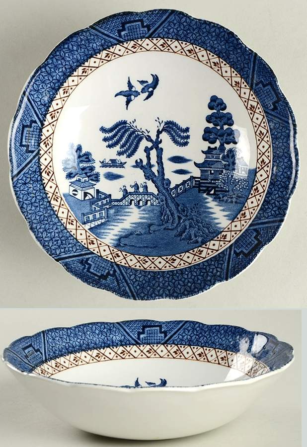 Real Old Willow (No Trim) Coupe Cereal Bowl by Booths-1