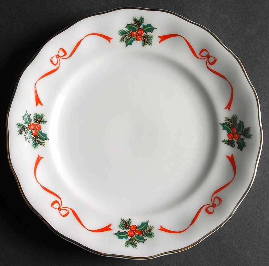 Basket of Cheer (Scalloped, No Emboss) Salad Plate by Baum Brothers-1