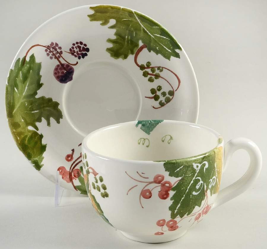Mirabella Jumbo Cup & Saucer Set by Bizzirri-1