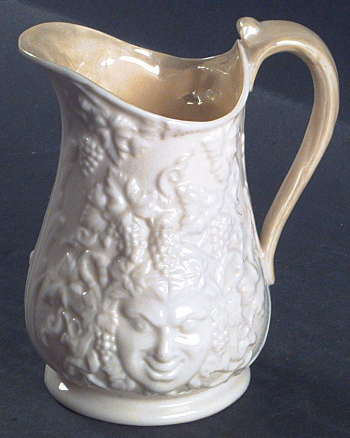 Mask (Irish) (Lustre Accent) Creamer by Belleek Pottery (Ireland)-1